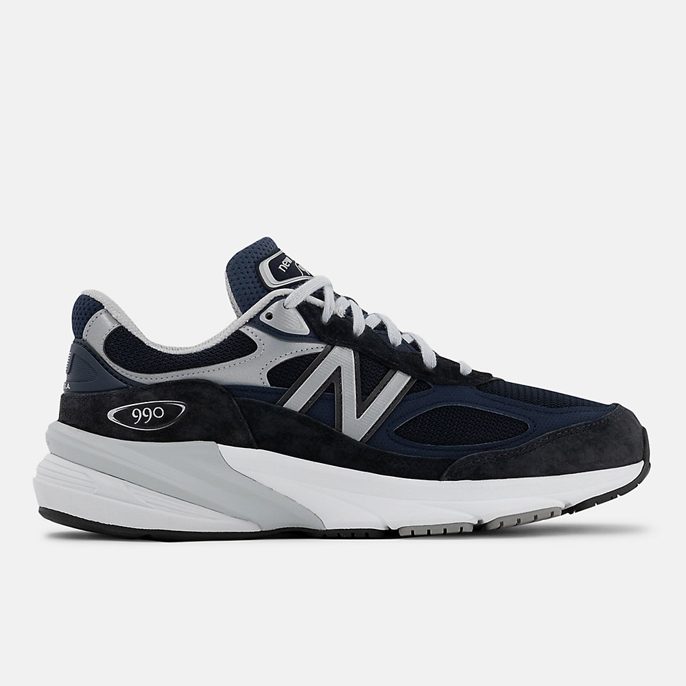 New Balance Made in USA 990v6 Shoes Navy with White